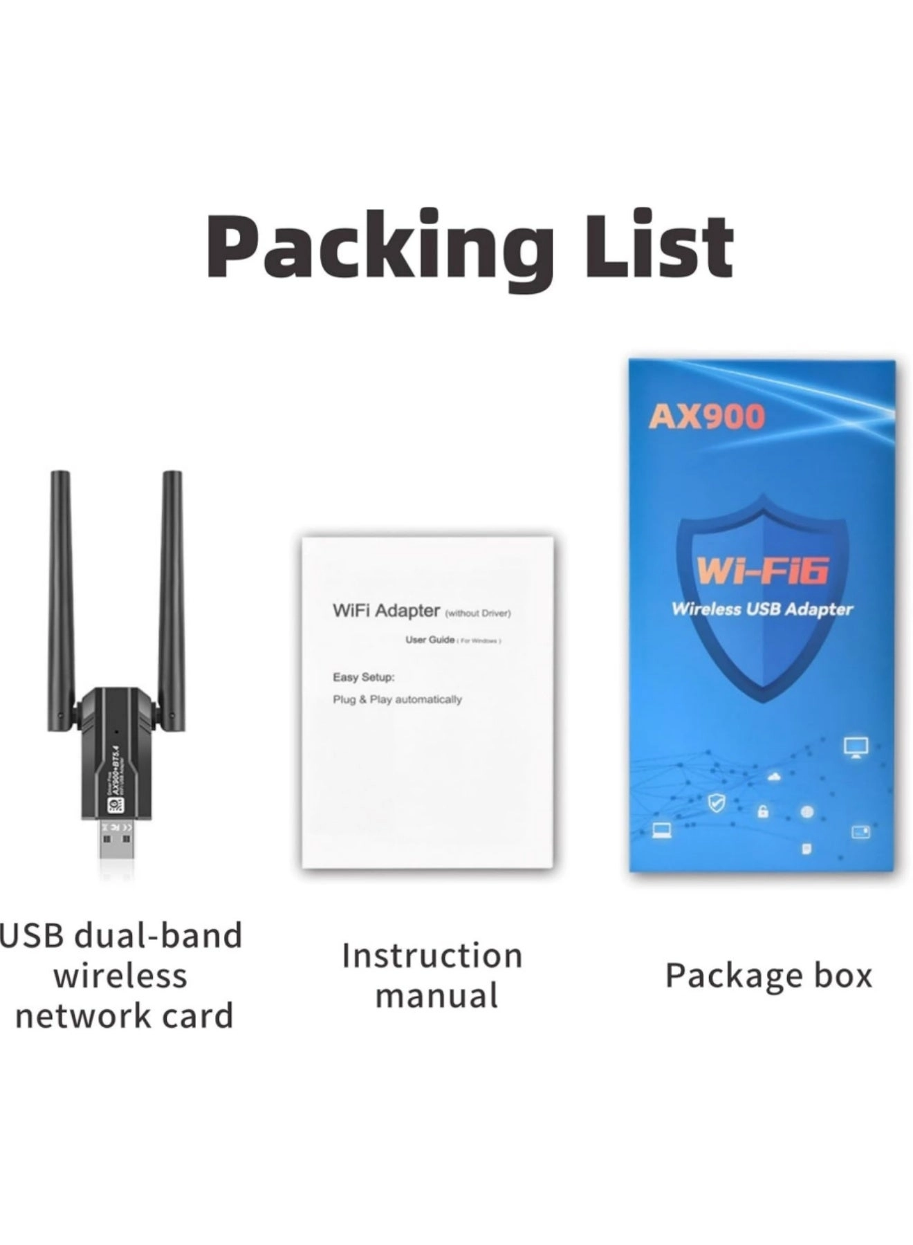 AX900 - 2.4GHz/5GHz USB Wireless