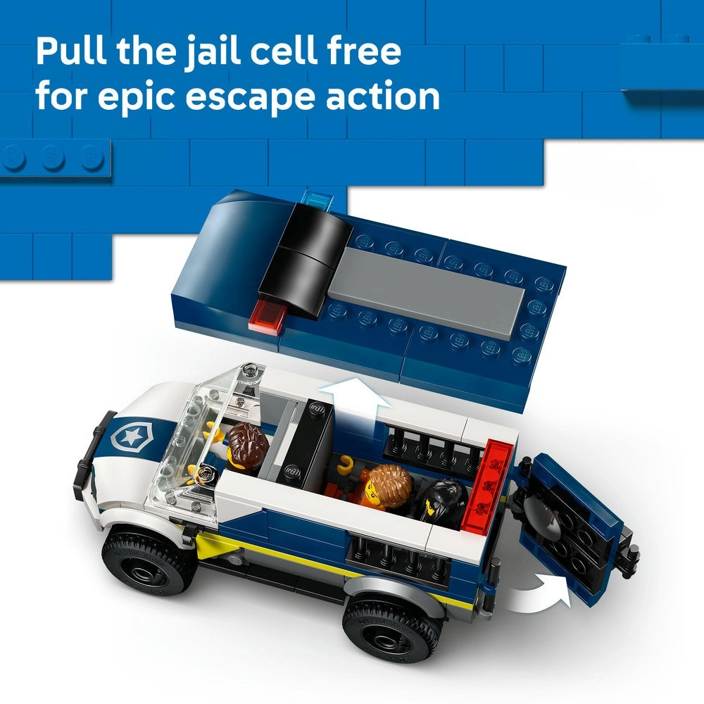City Police Prisoner Transport Van (60479) - 3 Minifigures Motorbike