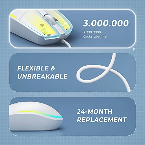 Wired LED RGB Backlit Mouse - USB