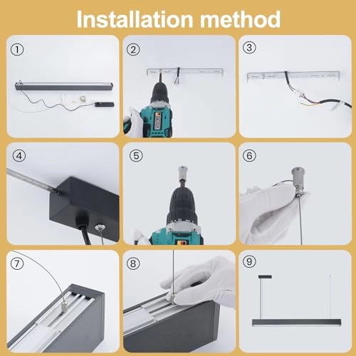 Modern LED Strip Chandelier - up to 100cm