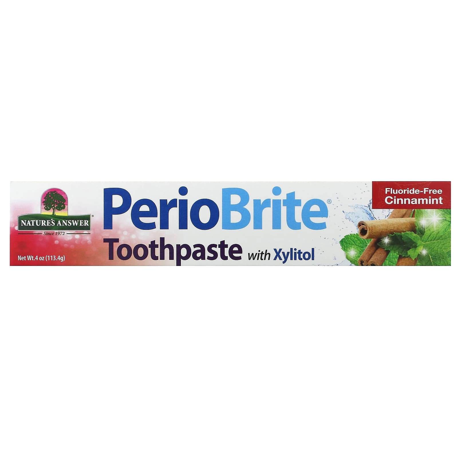 PerioBrite Xylitol Cinnamint Toothpaste Suitable for Entire Family 113.4 g