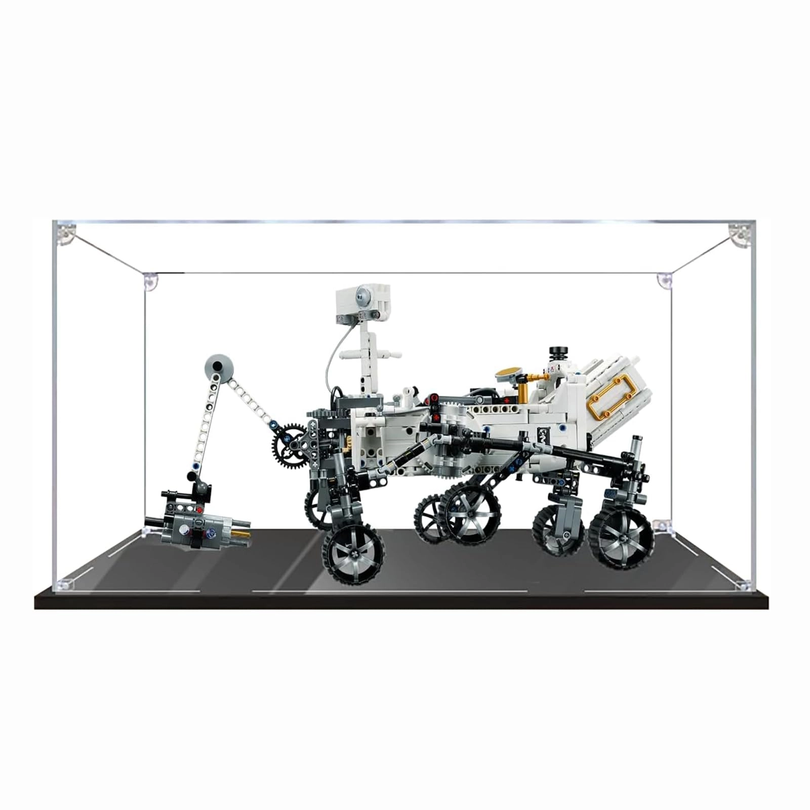 OYTOCLKU Acrylic Display Case - 42158 Mars Rover Perseverance 40 x 30 x 25 cm