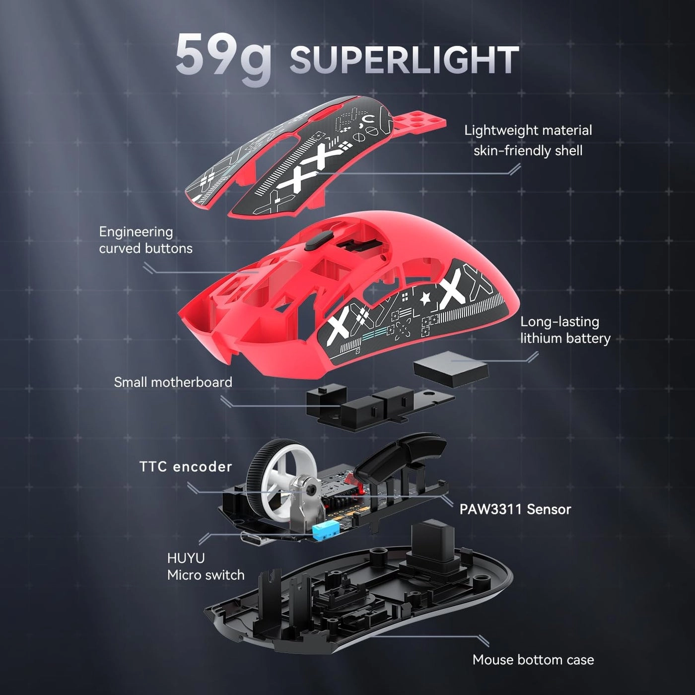 R1 Superlight Mouse - Wireless
