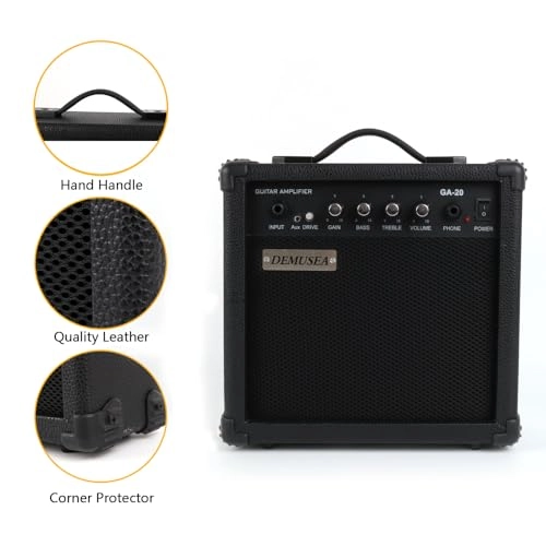 20W Pro Electric Guitar Amplifier - 5-inch Headphone jack