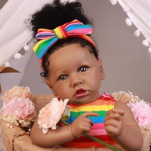 Reborn Baby Doll - 22inch Vinyl African American Ages 3+