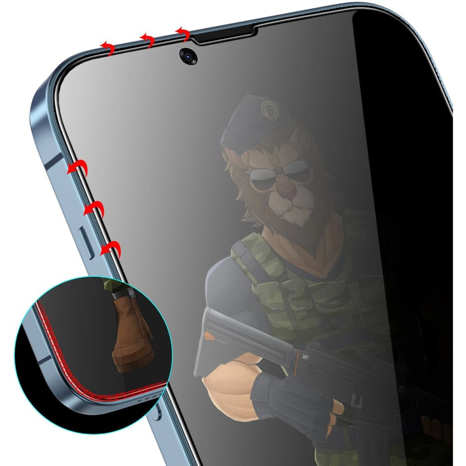 Clear Glass Screen Protector for iPhone 13 Pro/13