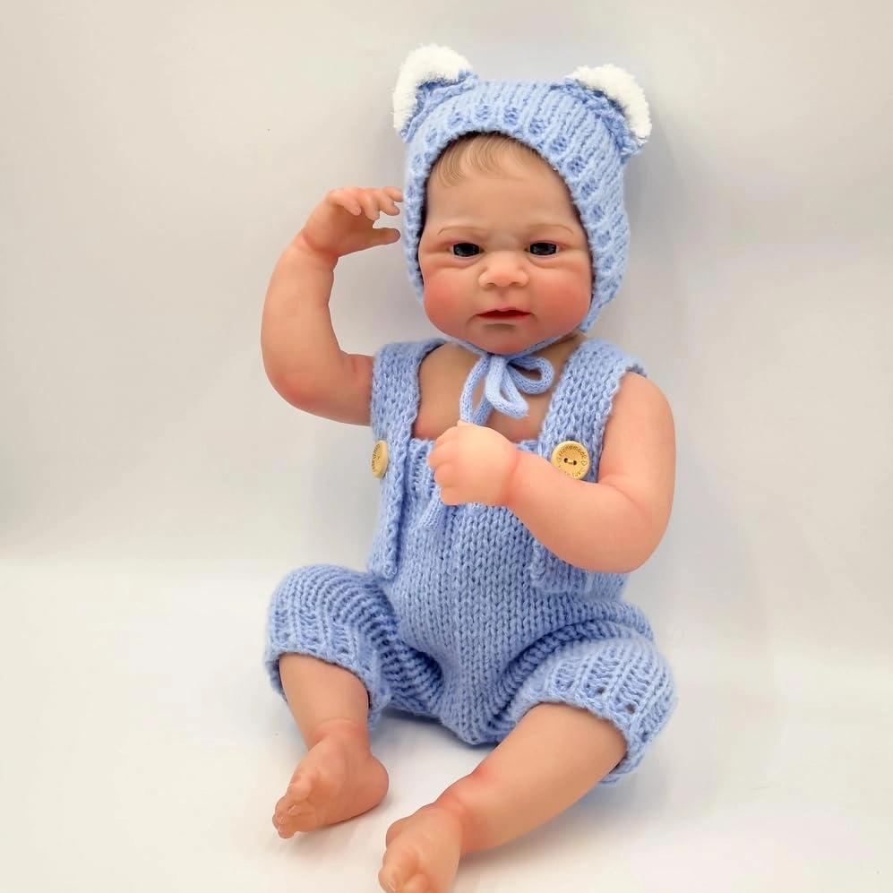 Reborn Baby Doll - 17 Inch Vinyl Eyes Open Ages 3+