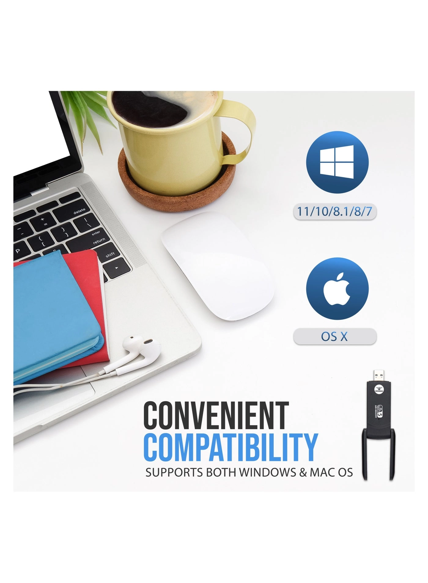 AirBULLET - Dual Band USB WiFi 5