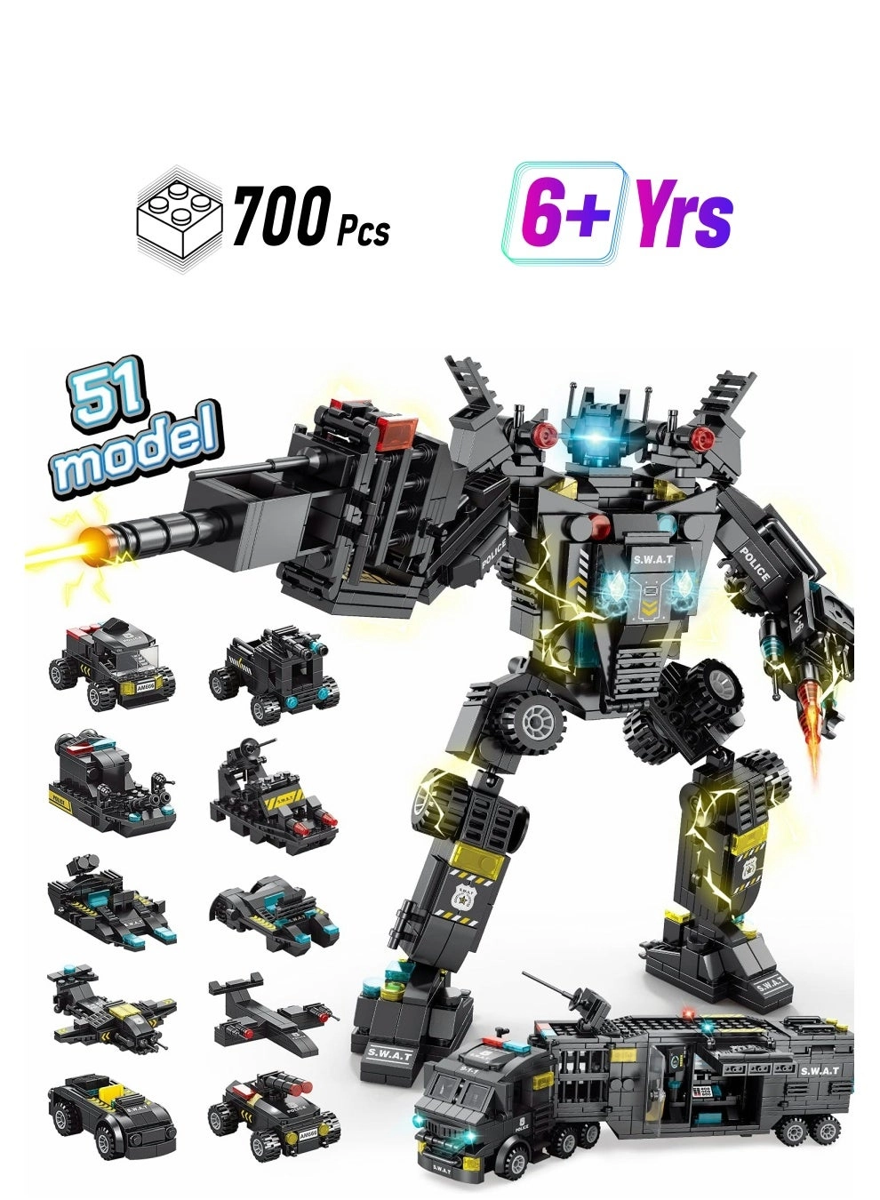 Loquat Robot Building Kit - 51-in-1 700 pcs
