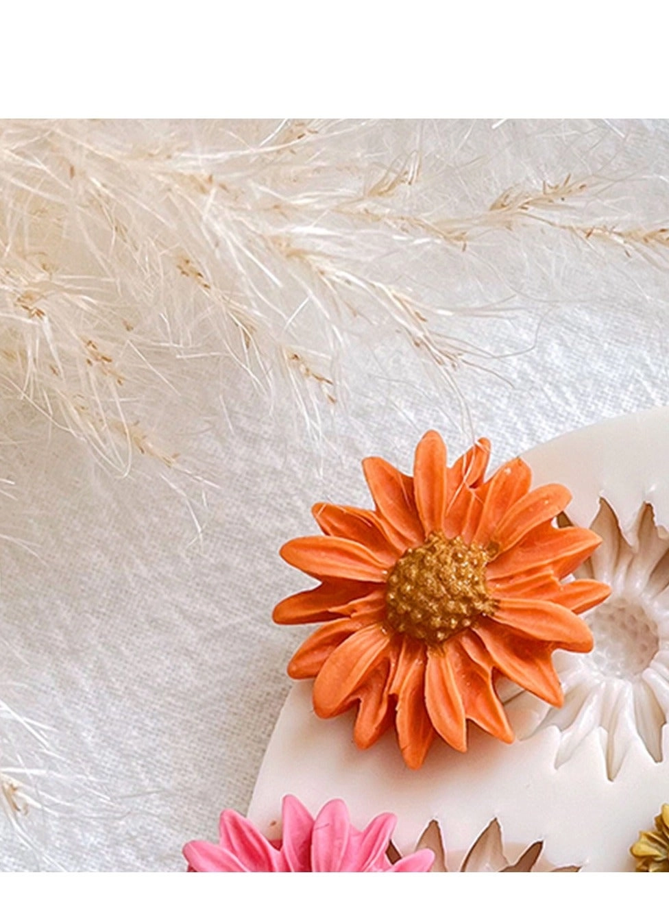 Silicone Flower Clay Molds - Daisy Rose Sunflower