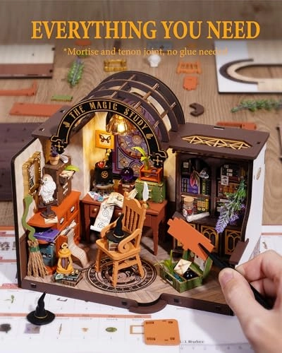 The Magic Study - DIY Miniature House Kit LED Lights