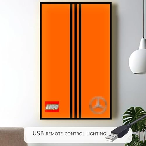 Display Wallboard - 50 x 3.5 x 80 cm for LEGO 42177 Mercedes-Benz G-Class Customizable