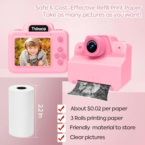 Kids Camera Instant Print - 2.4 Inches Portable