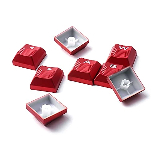 Texture Tactility Backlit Keycaps - Red