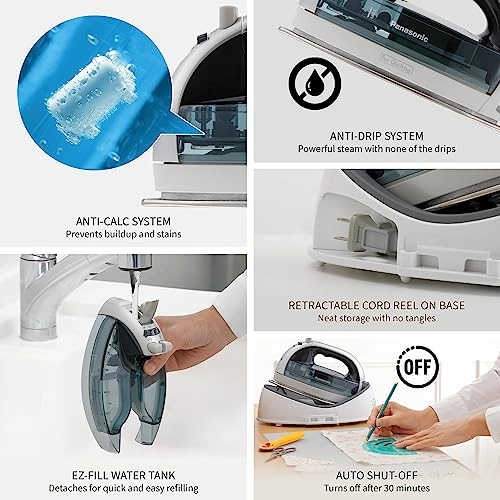 NI-QL1100L - Cordless 1500W Silver/Light Blue