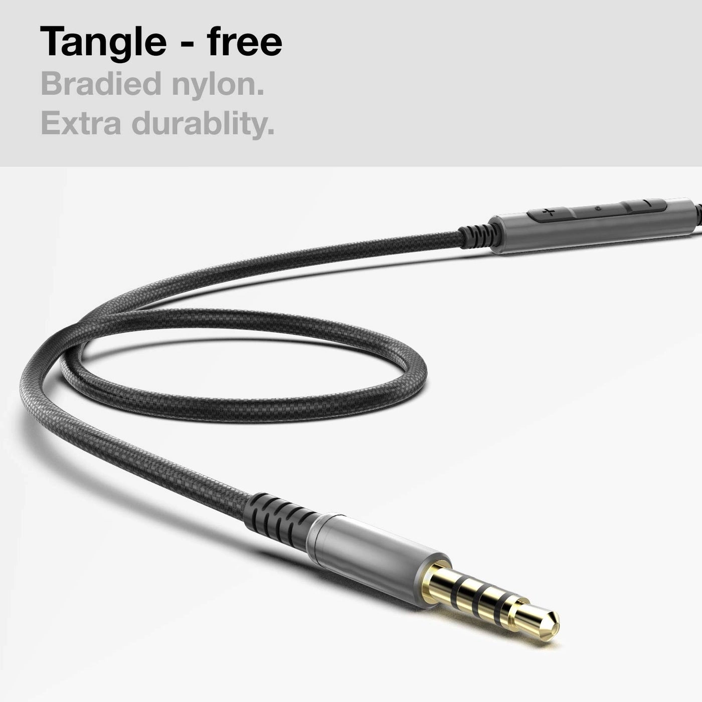 Thore - USB-C to 3.5mm Audio Cable Inline Remote Mic Volume Control