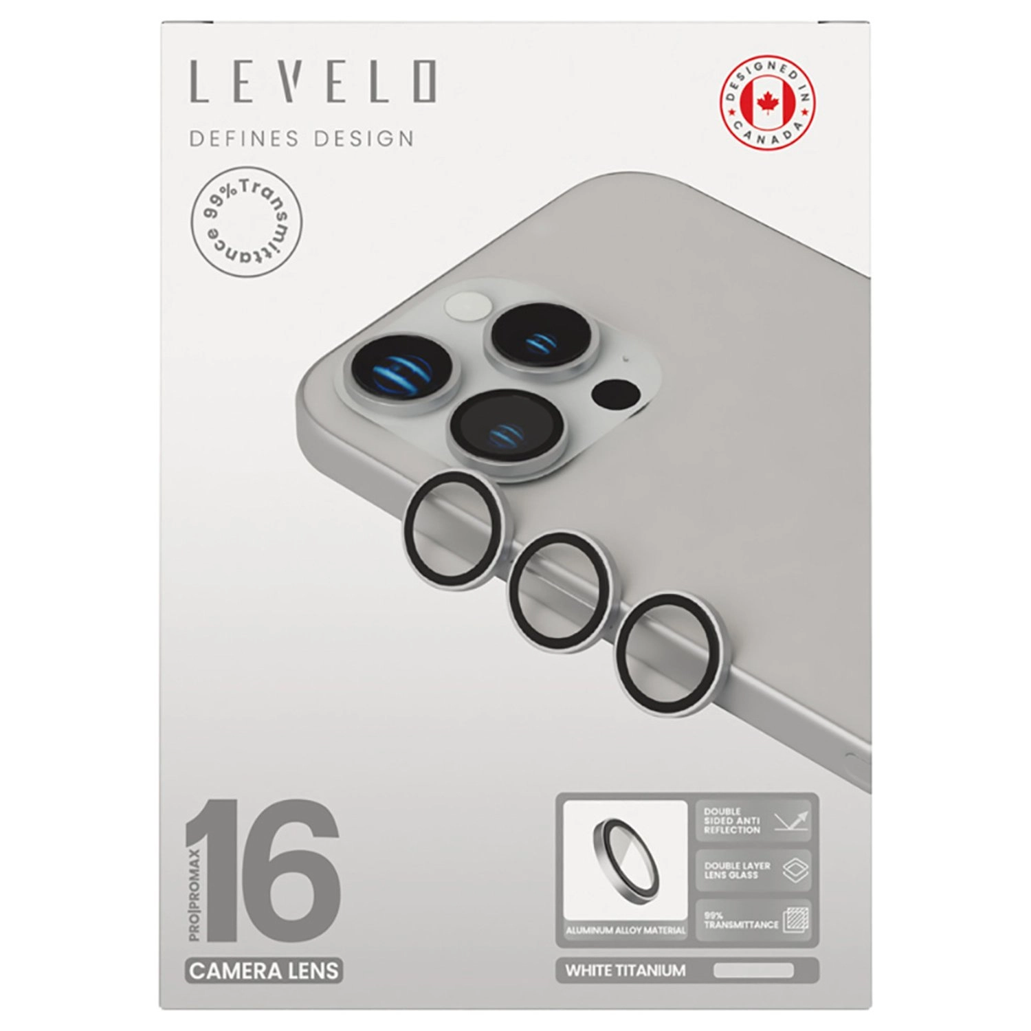 Anti-Fingerprint Glass Camera Lens Protector for iPhone 16 Pro / iPhone 16 Pro Max