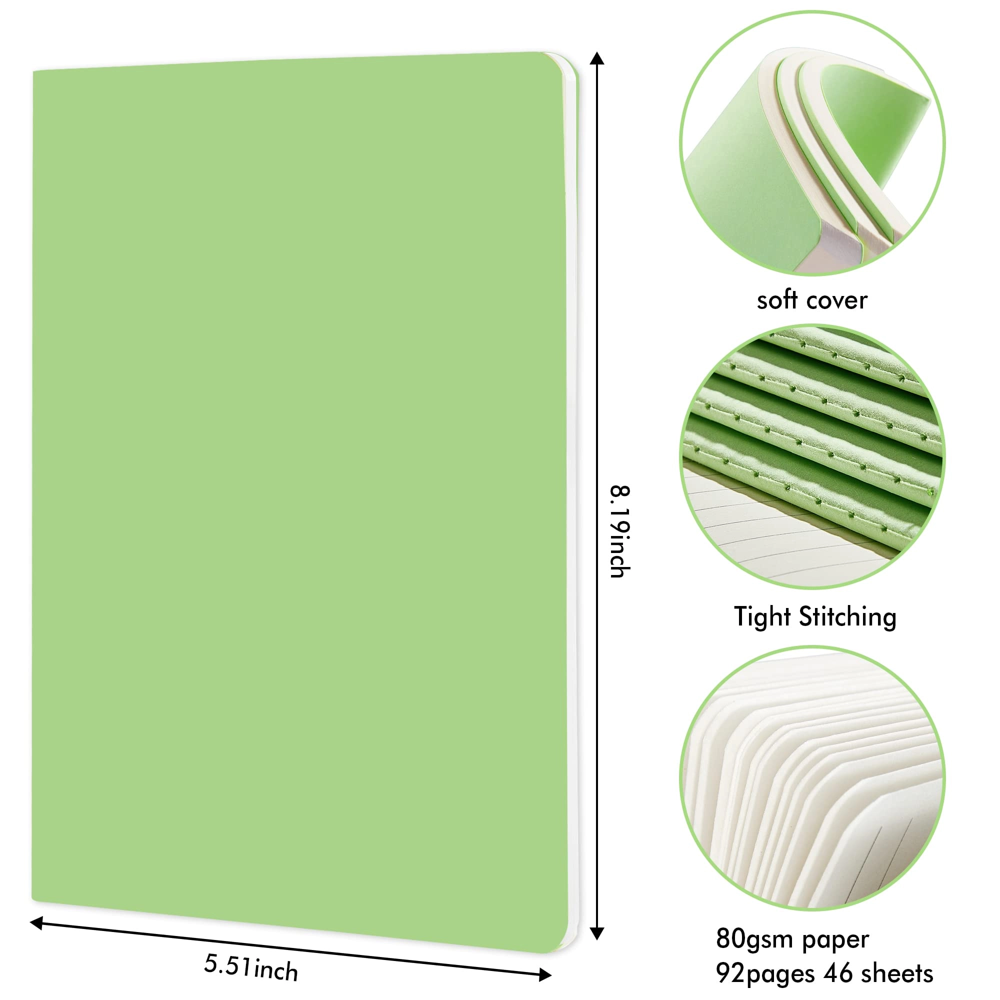 Soft Cover Notebook A5 Softcover - Lined 46 Sheets