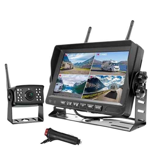 7" Quad Monitor - Night Vision Wireless 1080P