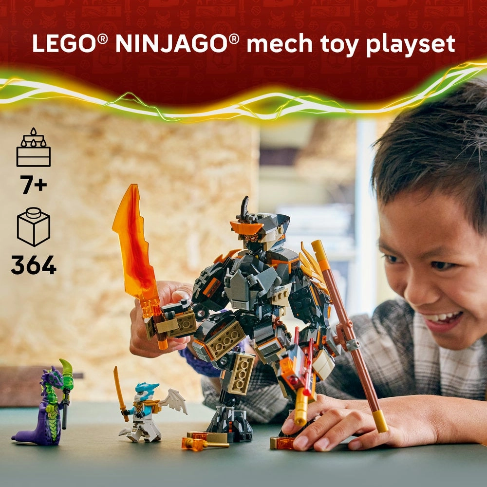 NINJAGO Cole's Mission Mech & Dragon Zane (71854)
