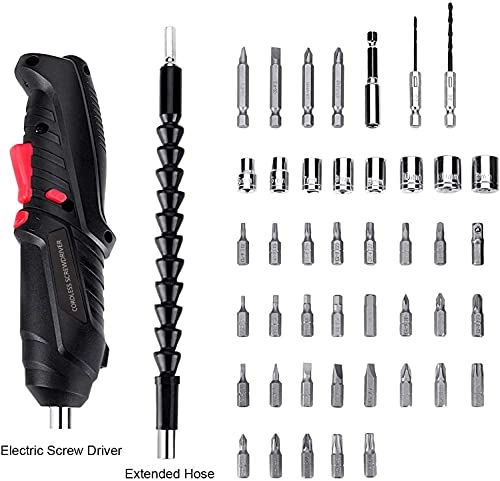 Electric Screwdriver Set - 1.3E+3 Milliamp Hours