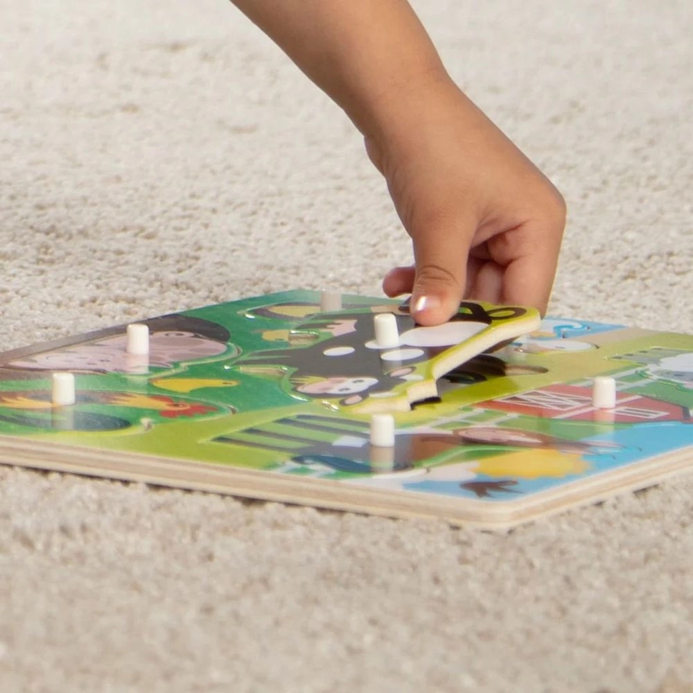 Farm Peg Puzzle - 2 years+ 8 pieces