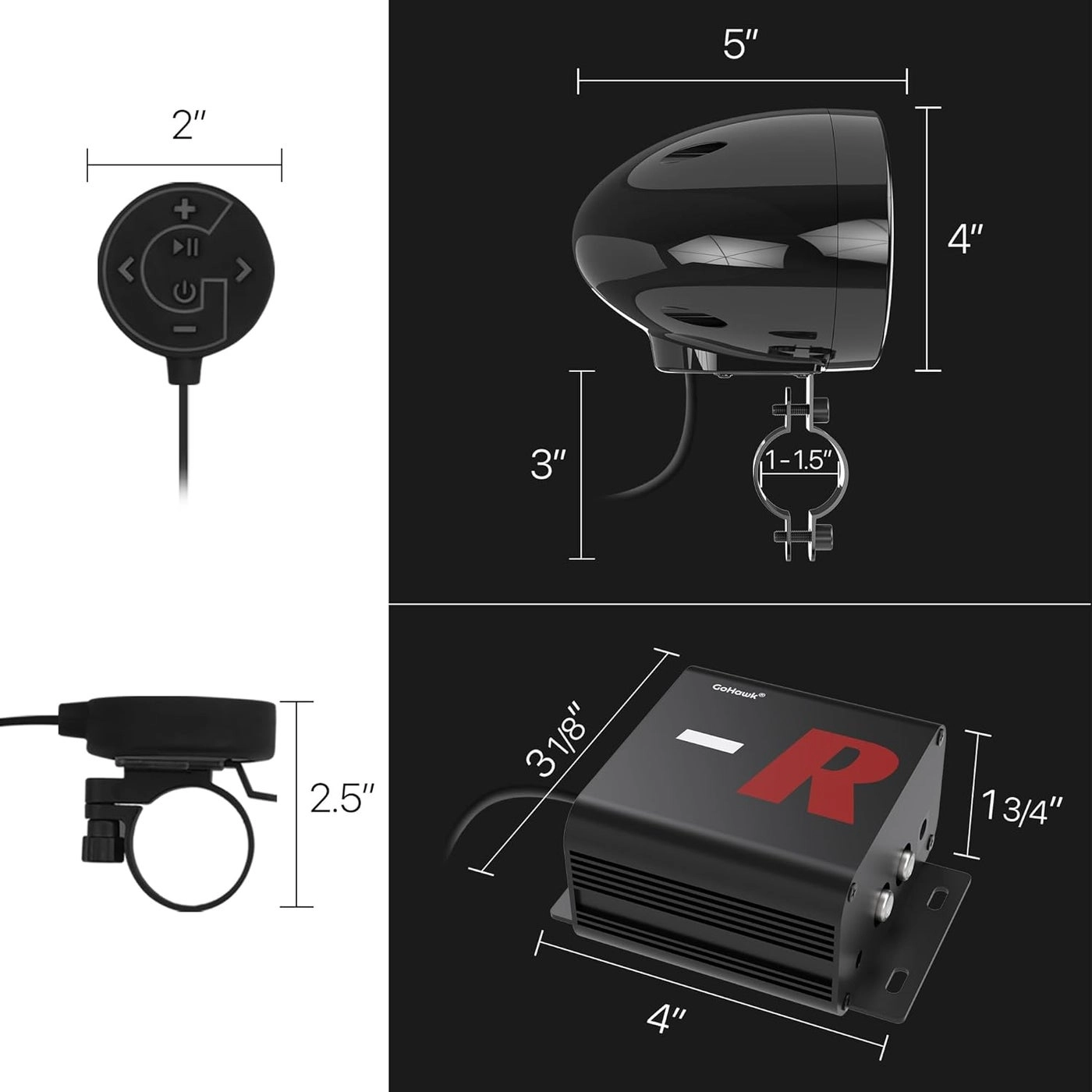 TJ4-R - 4" 100W