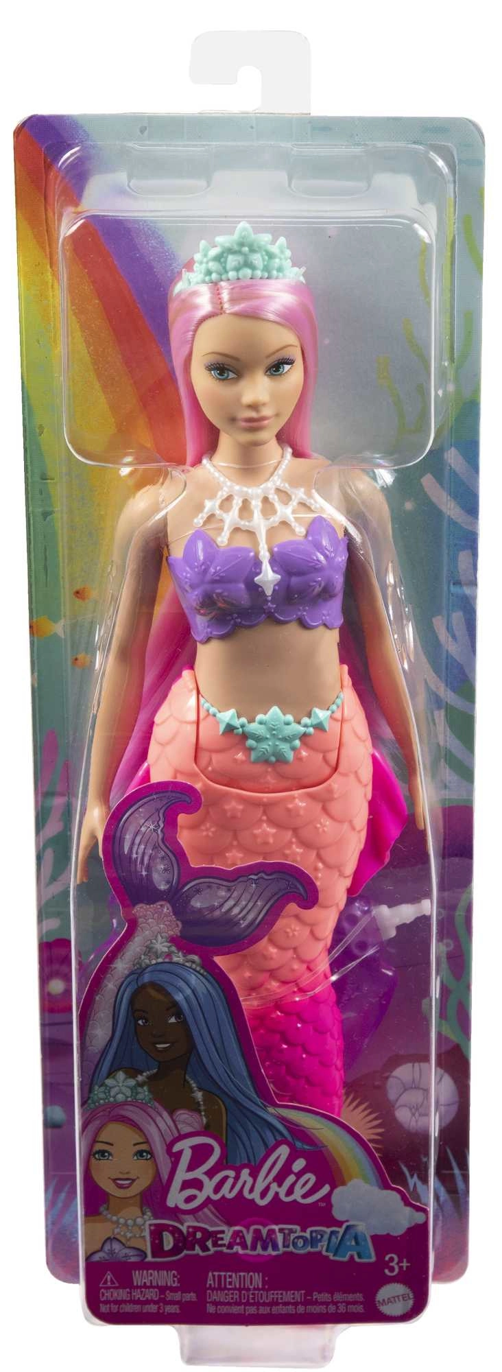 Barbie Dreamtopia Dress-Up Doll - 2-in-1 transformation 8 pieces Ages 36 month(s)+