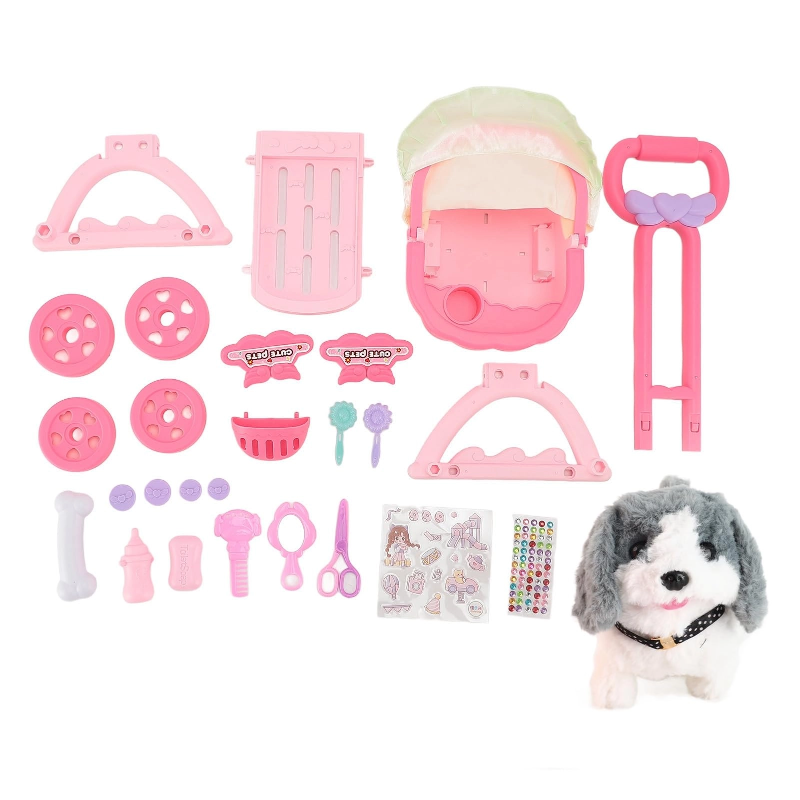 Omquot Pet Doll Stroller - 17 pcs