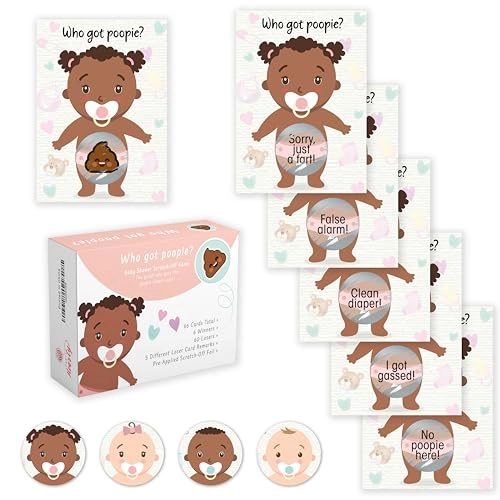 Baby Shower Games - 66 pcs Adult English