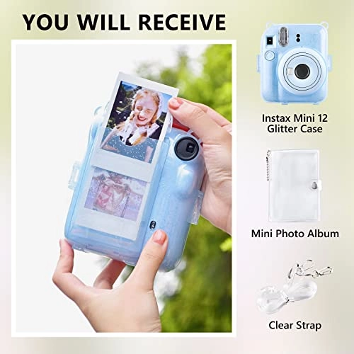 Instax Mini 12 Case - Instax Mini 12 Glitter