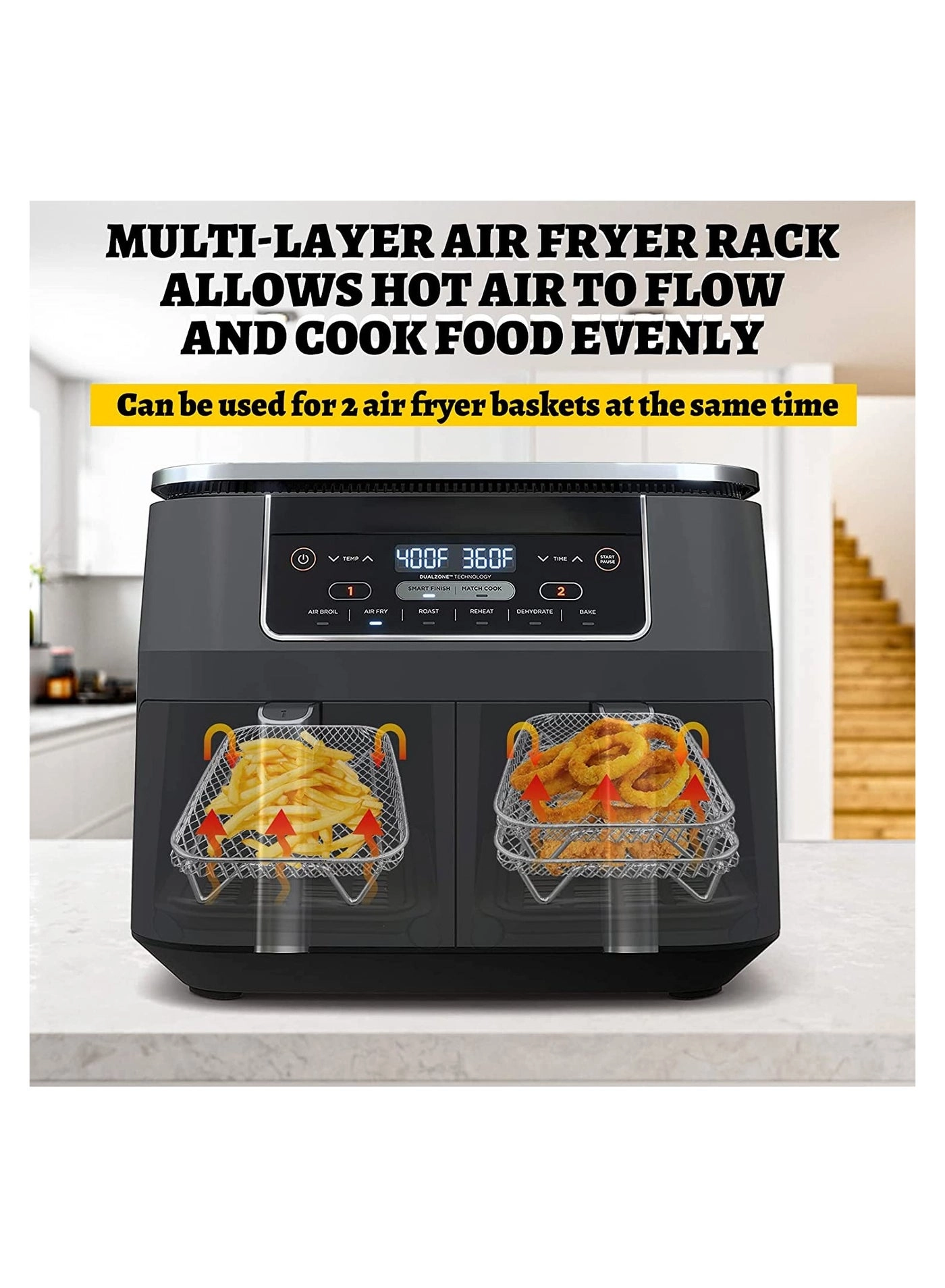 Air Fryer Rack - stainless steel 3 piece(s)