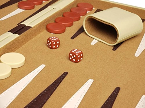 Deluxe Backgammon Set - Camel