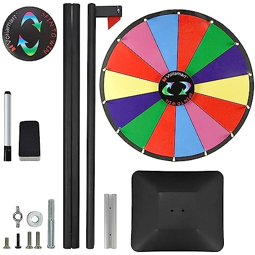 Prize Wheel - Dual Use 14 Slots Adjustable Height
