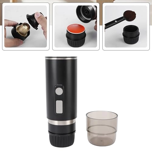 Portable Electric Coffee Machine - 110ml capsules and coffee powder