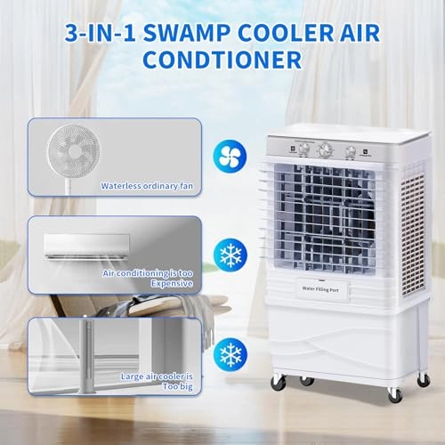 Evaporative Air Cooler - 4120 Cubic Feet Per Minute 45L