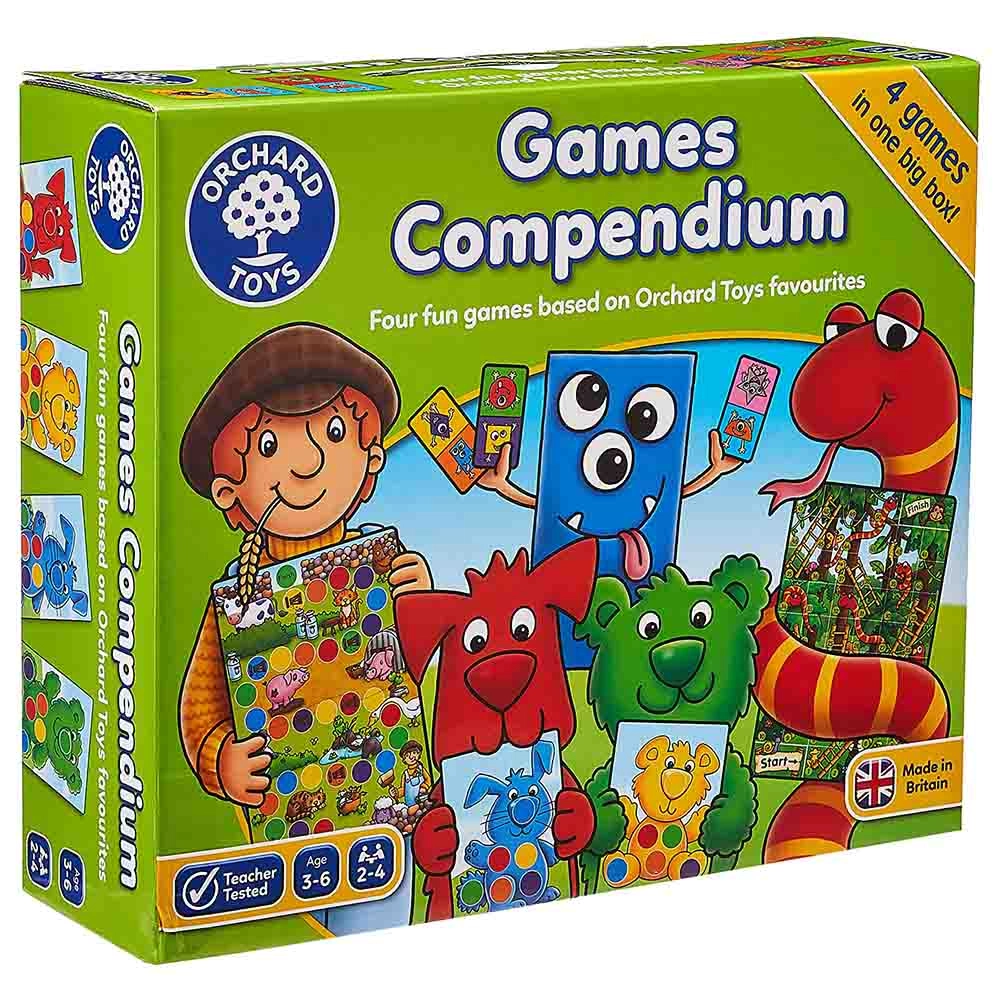 Orchard Toys Old MacDonald Game + Monster Dominoes + Red Dog Colour Game + Jungle Snakes & Ladders