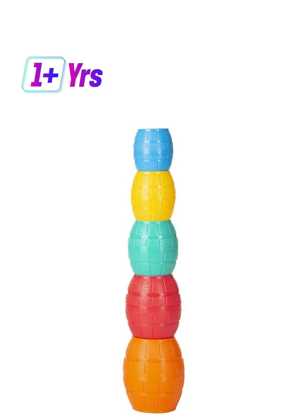 Stacking Barrels - Suitable for 12 Months & above 5 Pieces