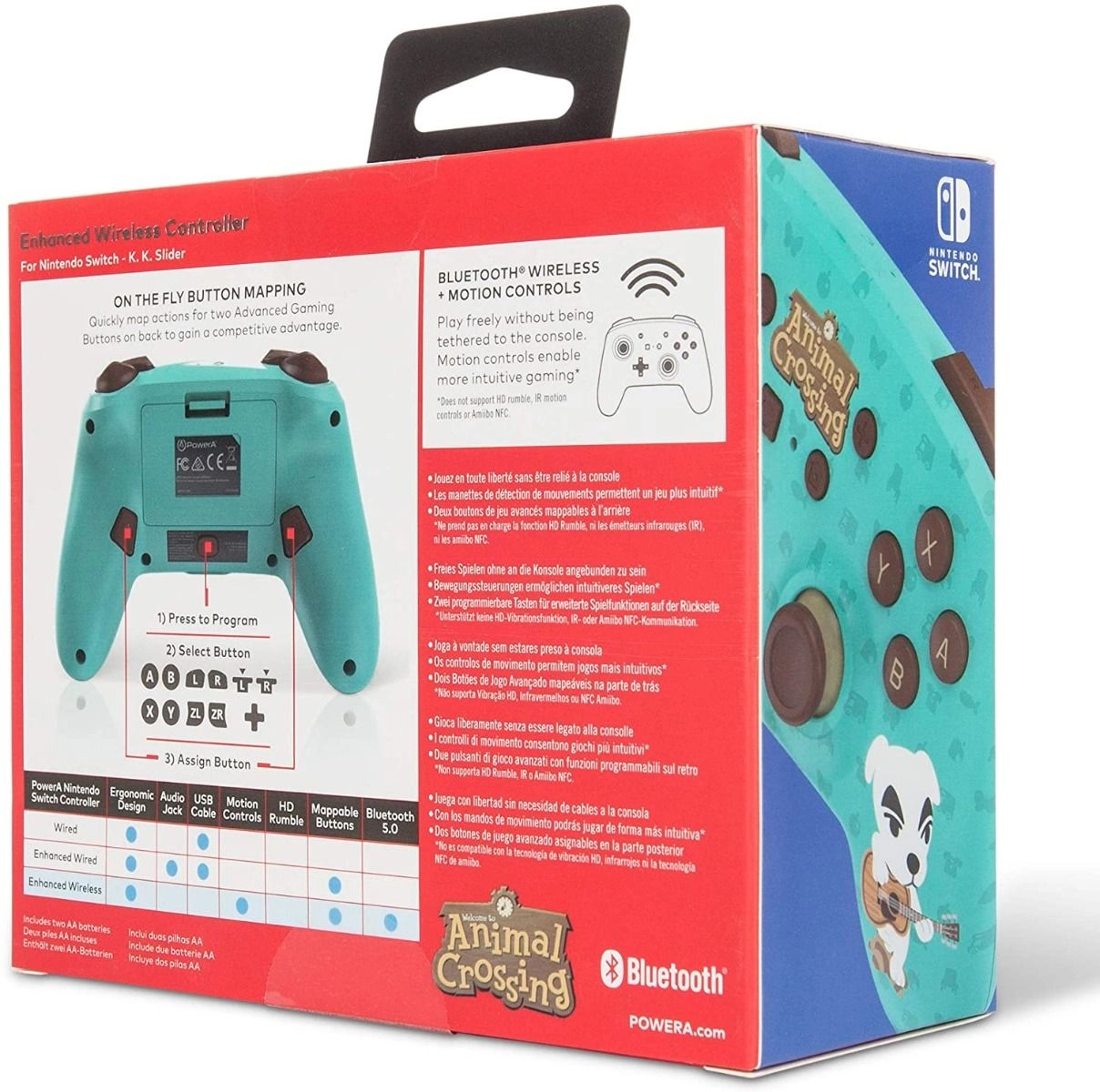 Animal Crossing Wireless Style Controller - Multicolour Nintendo Switch