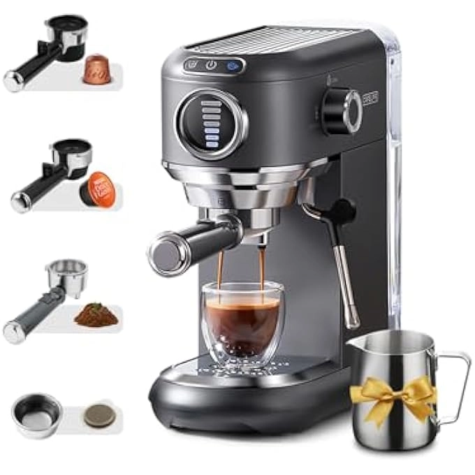 Espresso Coffee Machine & Milk ST-695