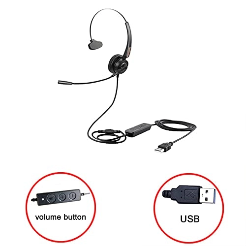 Computer Headset with Mic Wired Headset