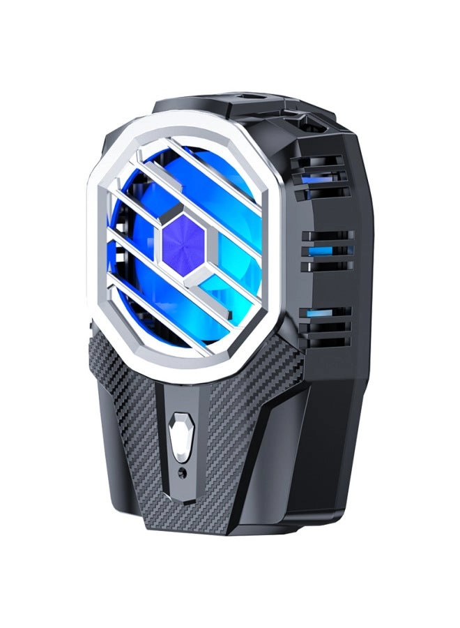 FS06 - Dual-fan Semiconductor Mobile Phone Radiator Live Digital Display