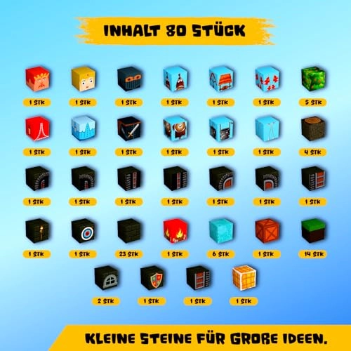 Magnetic Building Blocks - Knight's Castle 80pcs