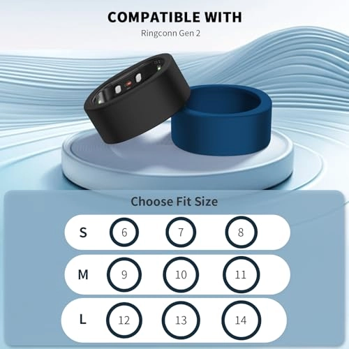 Silicone Cover for Ringconn Gen 2 - 8 Pack S(6/7/8) Anti-Scratch