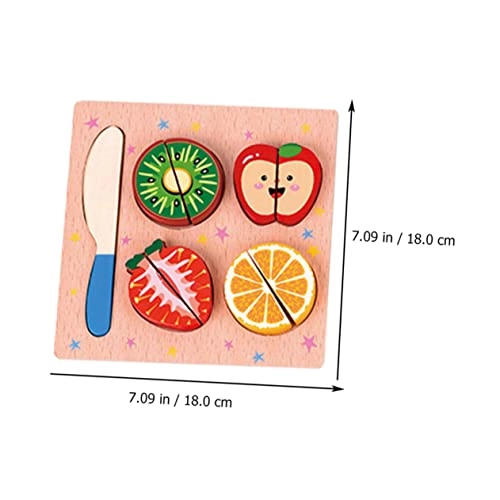 Cutting Toy Set - 3 Sets Wood Non Toxic