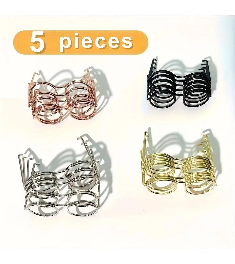 Generic Mini Doll Round Glasses - carbon steel wire