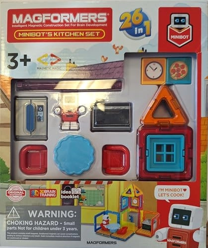 Minibot's Kitchen Set Shape Recognition - 3 years and up 33 pieces