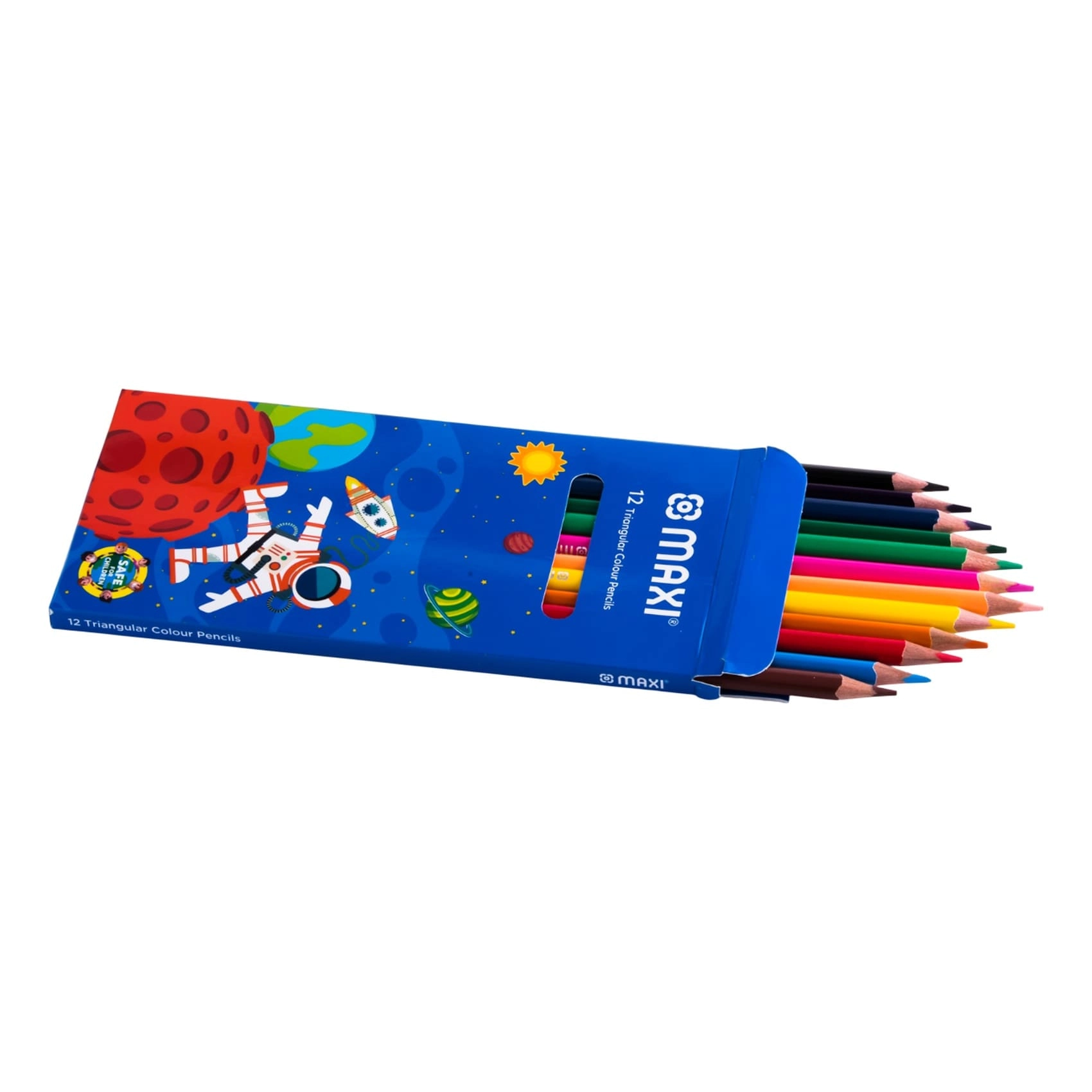 School Stationery Kit - Wax Crayons Colour Pencils Accessories