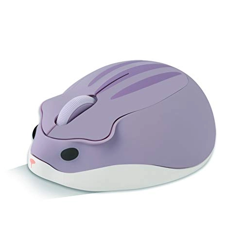Cute Animal Hamster Shape Silent Mini Travel Mouse - Wireless