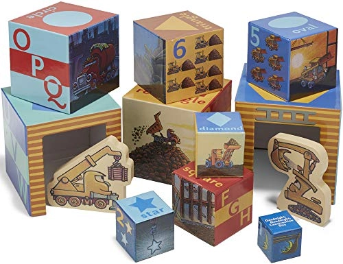 Construction Site Stacking Nesting Block Set - Goodnight Goodnight 6 pcs